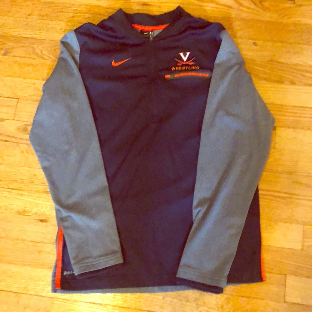 Sleek UVA Wrestling Two Tone Quarter Zip